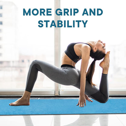 Yoga Towels, Non Slip Hot Yoga Mat Towel with Grip Dots,Super-Absorbent Soft Microfiber Yoga Blanket for Pilates, Fitness and Workout 72inch x 24inch
