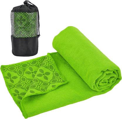 Yoga Towels, Non Slip Hot Yoga Mat Towel with Grip Dots,Super-Absorbent Soft Microfiber Yoga Blanket for Pilates, Fitness and Workout 72inch x 24inch
