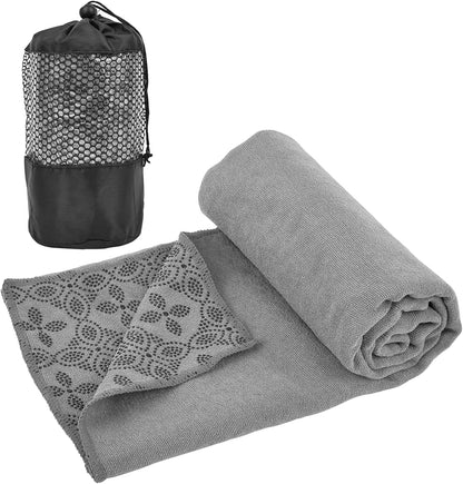 Yoga Towels, Non Slip Hot Yoga Mat Towel with Grip Dots,Super-Absorbent Soft Microfiber Yoga Blanket for Pilates, Fitness and Workout 72inch x 24inch