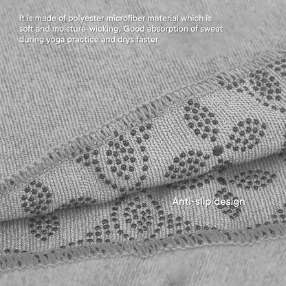 Yoga Towels, Non Slip Hot Yoga Mat Towel with Grip Dots,Super-Absorbent Soft Microfiber Yoga Blanket for Pilates, Fitness and Workout 72inch x 24inch