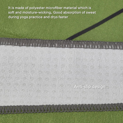 Yoga Towels, Non Slip Hot Yoga Mat Towel with Grip Dots,Super-Absorbent Soft Microfiber Yoga Blanket for Pilates, Fitness and Workout 72inch x 24inch