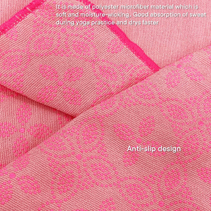 Yoga Towels, Non Slip Hot Yoga Mat Towel with Grip Dots,Super-Absorbent Soft Microfiber Yoga Blanket for Pilates, Fitness and Workout 72inch x 24inch