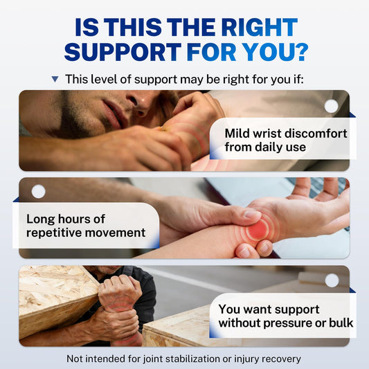 Ultra Thin Carpal Tunnel Wrist Brace for All-Day Wear & Support | Invisible Support while Working, Yoga Fabric, Soft Thumb Design, Ajustable Compression, Fits Both Hands, Not for Thumb Pain