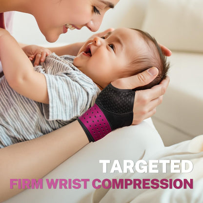 Ultra Thin Carpal Tunnel Wrist Brace for All-Day Wear & Support | Invisible Support while Working, Yoga Fabric, Soft Thumb Design, Ajustable Compression, Fits Both Hands, Not for Thumb Pain