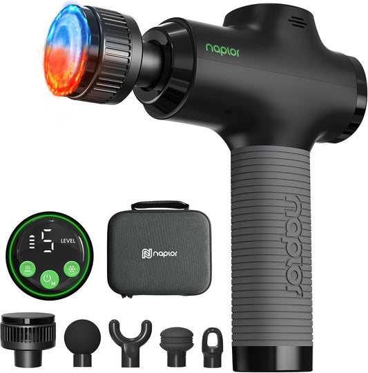 Massage Gun with Heat and Cold, Deep Tissue Percussion Massager Gun