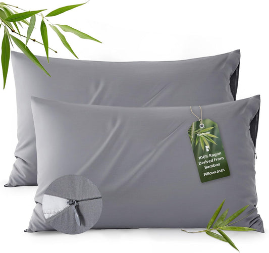 Zipper Pillow Cases Queen Size from Rayon Derived from Bamboo
