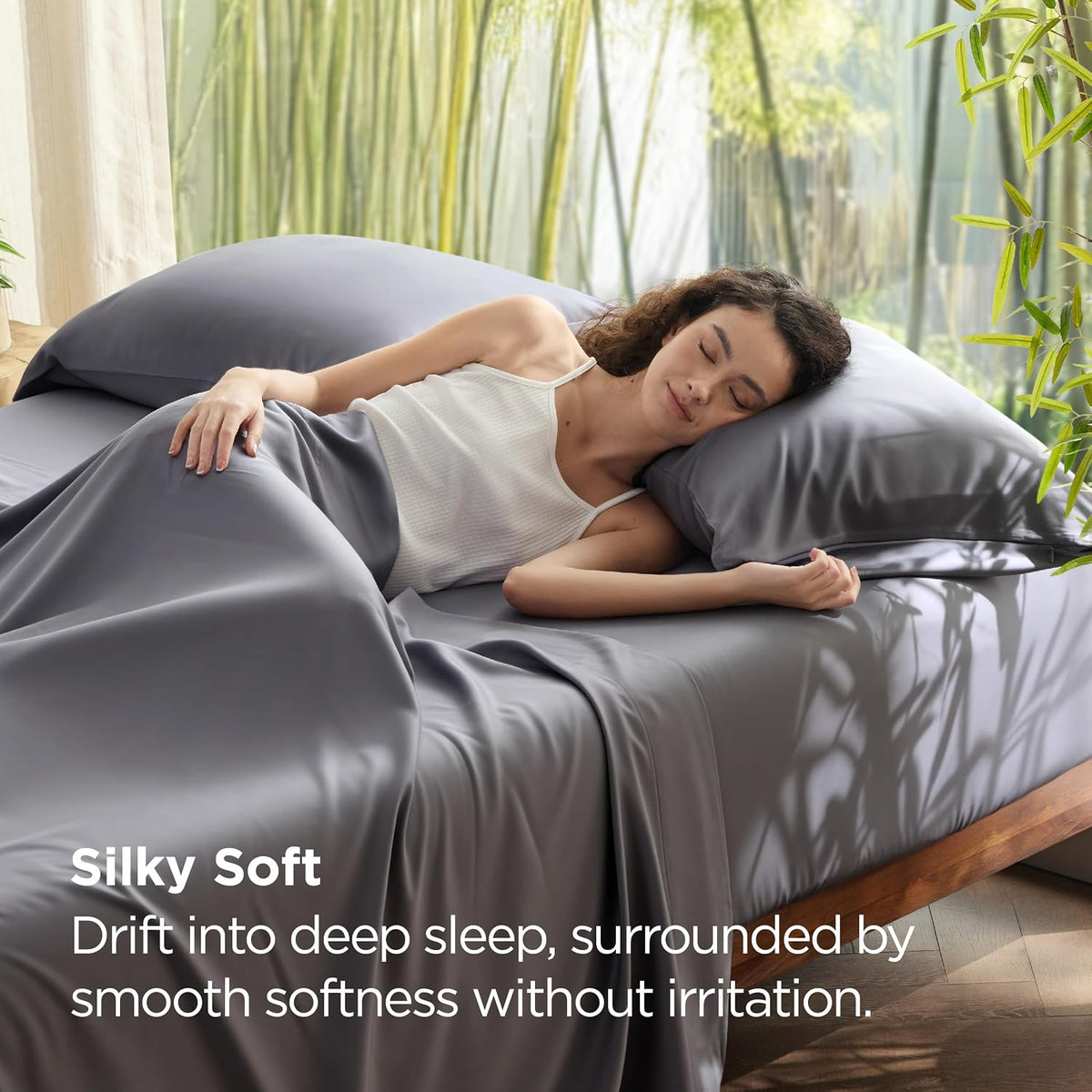 Zipper Pillow Cases Queen Size from Rayon Derived from Bamboo