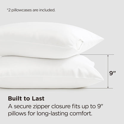 Zipper Pillow Cases Queen Size from Rayon Derived from Bamboo