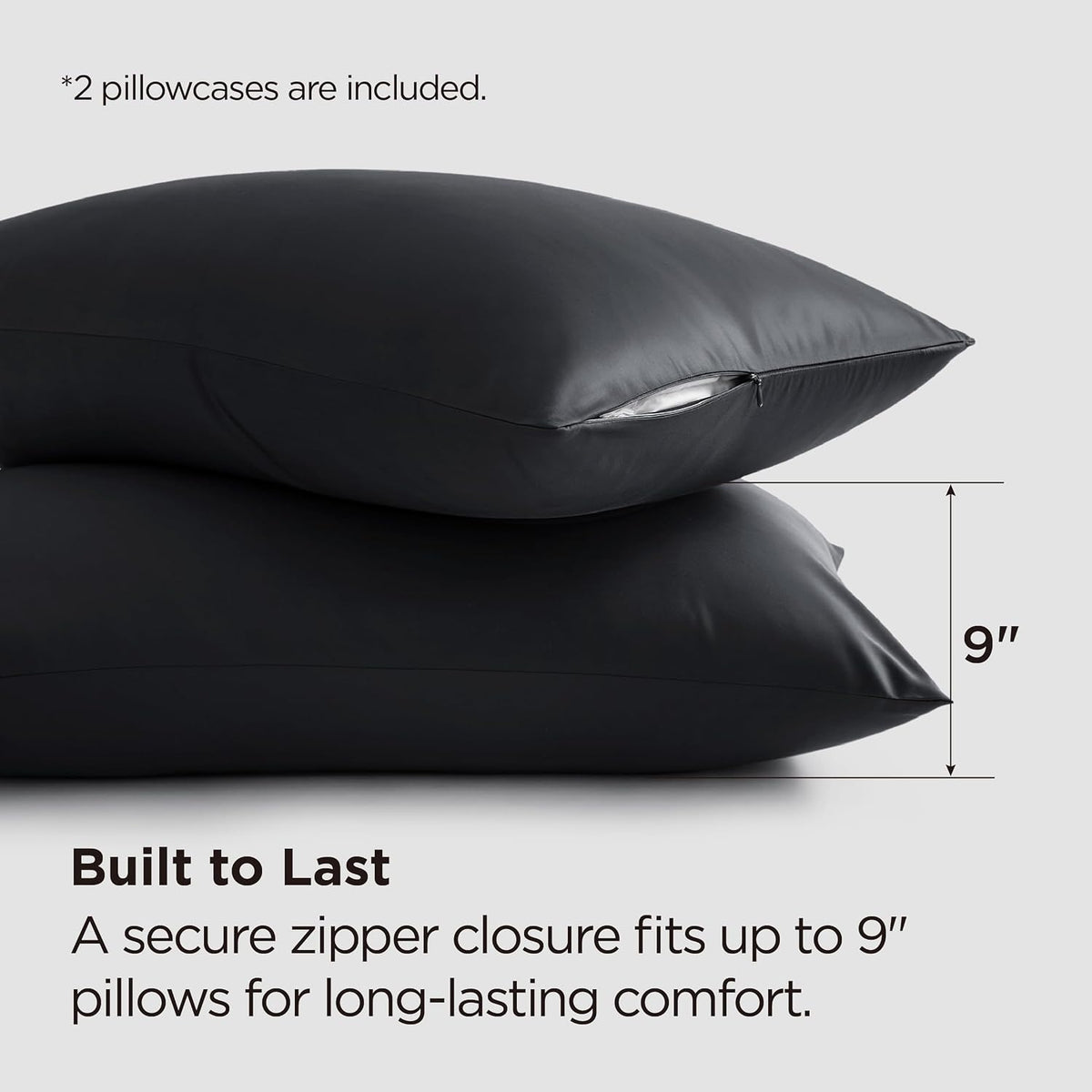 Zipper Pillow Cases Queen Size from Rayon Derived from Bamboo