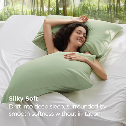 Zipper Pillow Cases Queen Size from Rayon Derived from Bamboo