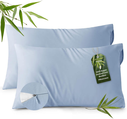 Zipper Pillow Cases Queen Size from Rayon Derived from Bamboo