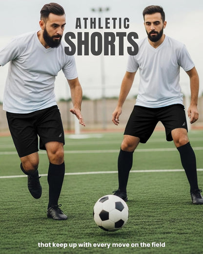 Multi Pack Men's Athletic Shorts Quick Dry Lightweight Workout Running Gym Shorts with Pockets