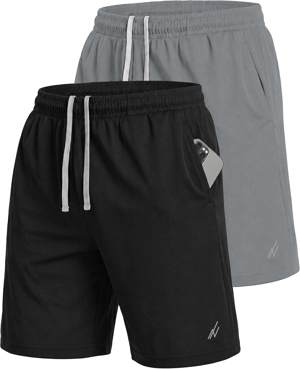 Multi Pack Men's Athletic Shorts Quick Dry Lightweight Workout Running Gym Shorts with Pockets