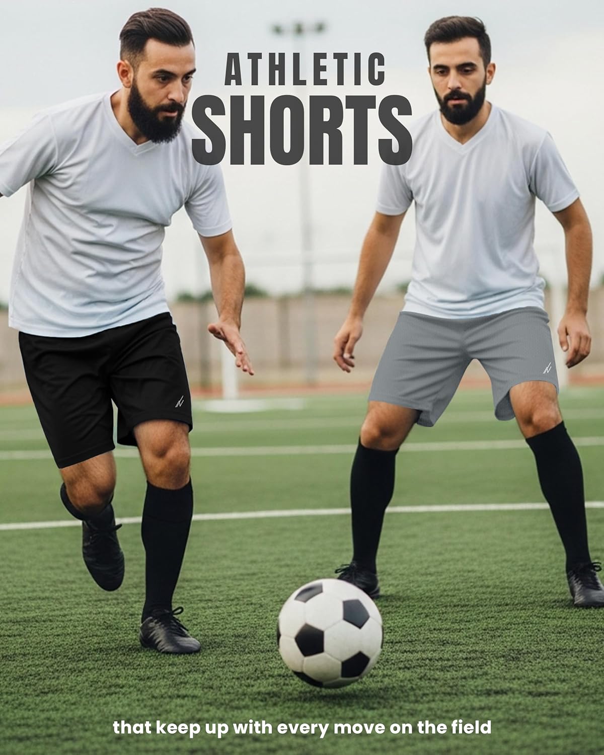 Multi Pack Men's Athletic Shorts Quick Dry Lightweight Workout Running Gym Shorts with Pockets