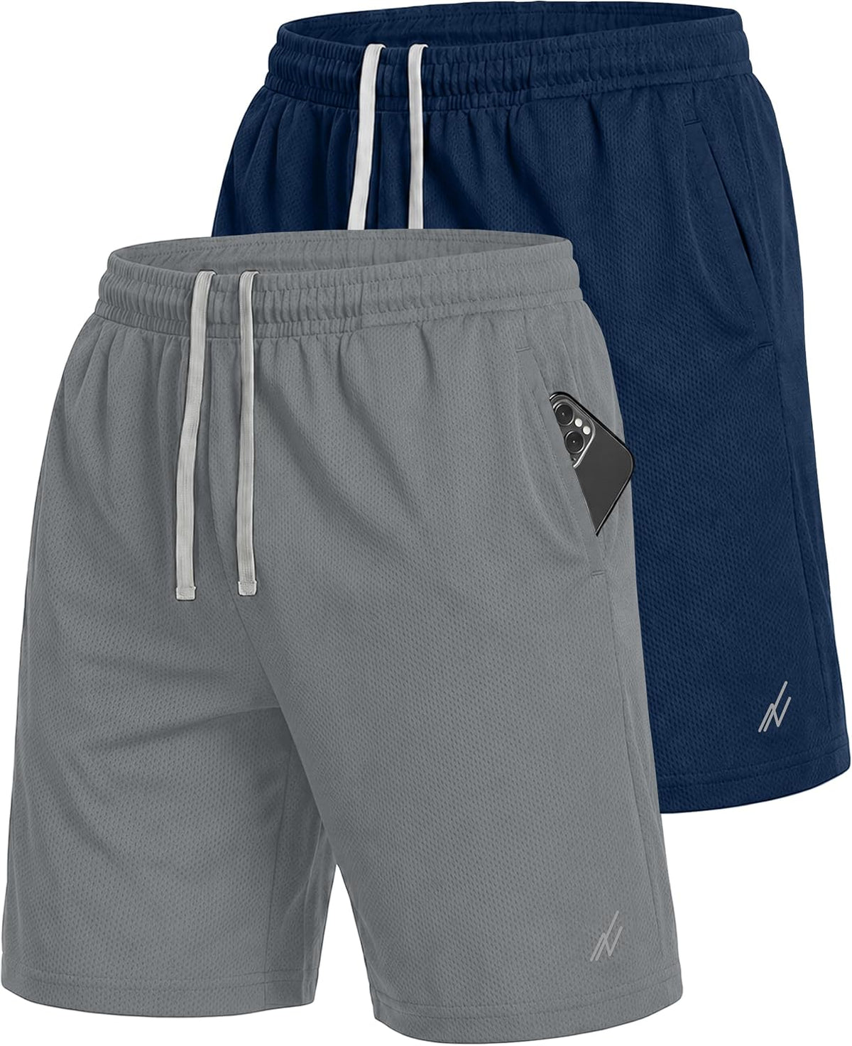 Multi Pack Men's Athletic Shorts Quick Dry Lightweight Workout Running Gym Shorts with Pockets