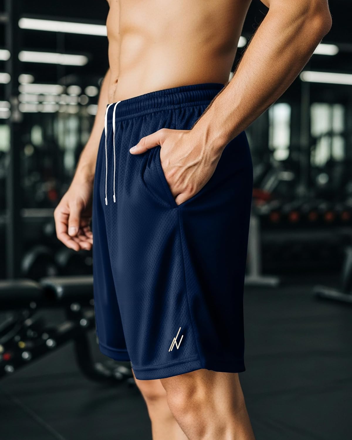 Multi Pack Men's Athletic Shorts Quick Dry Lightweight Workout Running Gym Shorts with Pockets