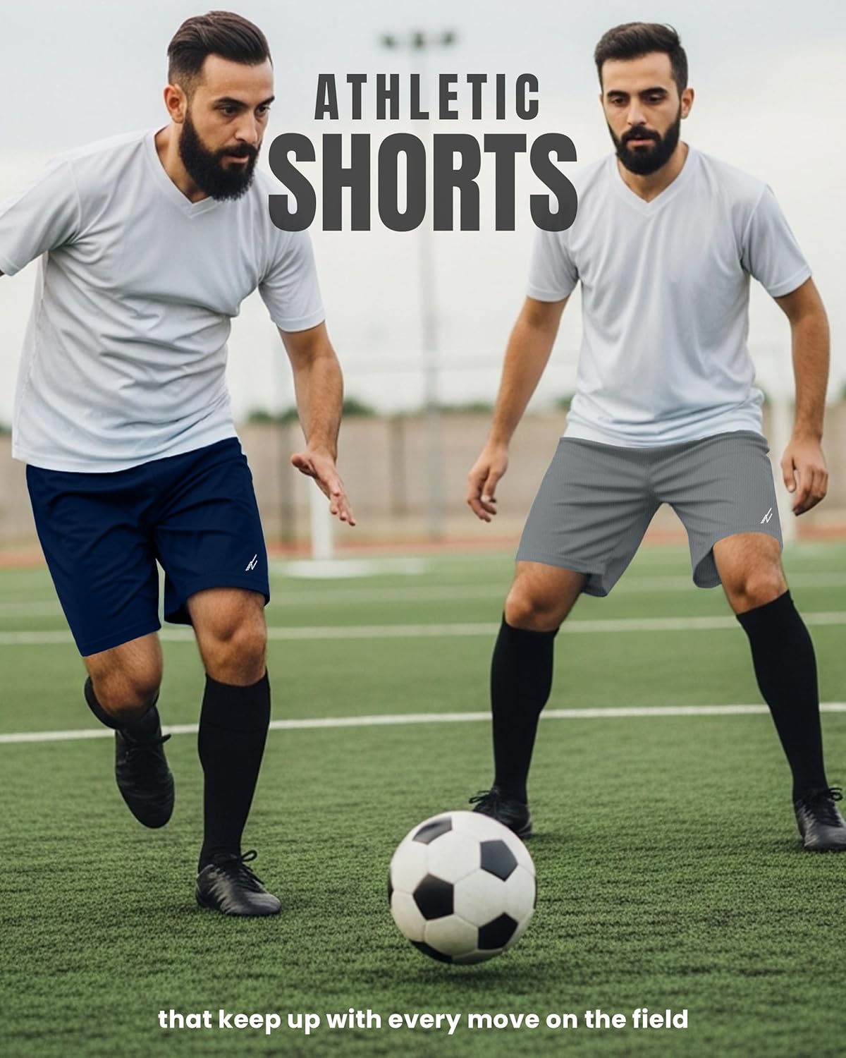 Multi Pack Men's Athletic Shorts Quick Dry Lightweight Workout Running Gym Shorts with Pockets
