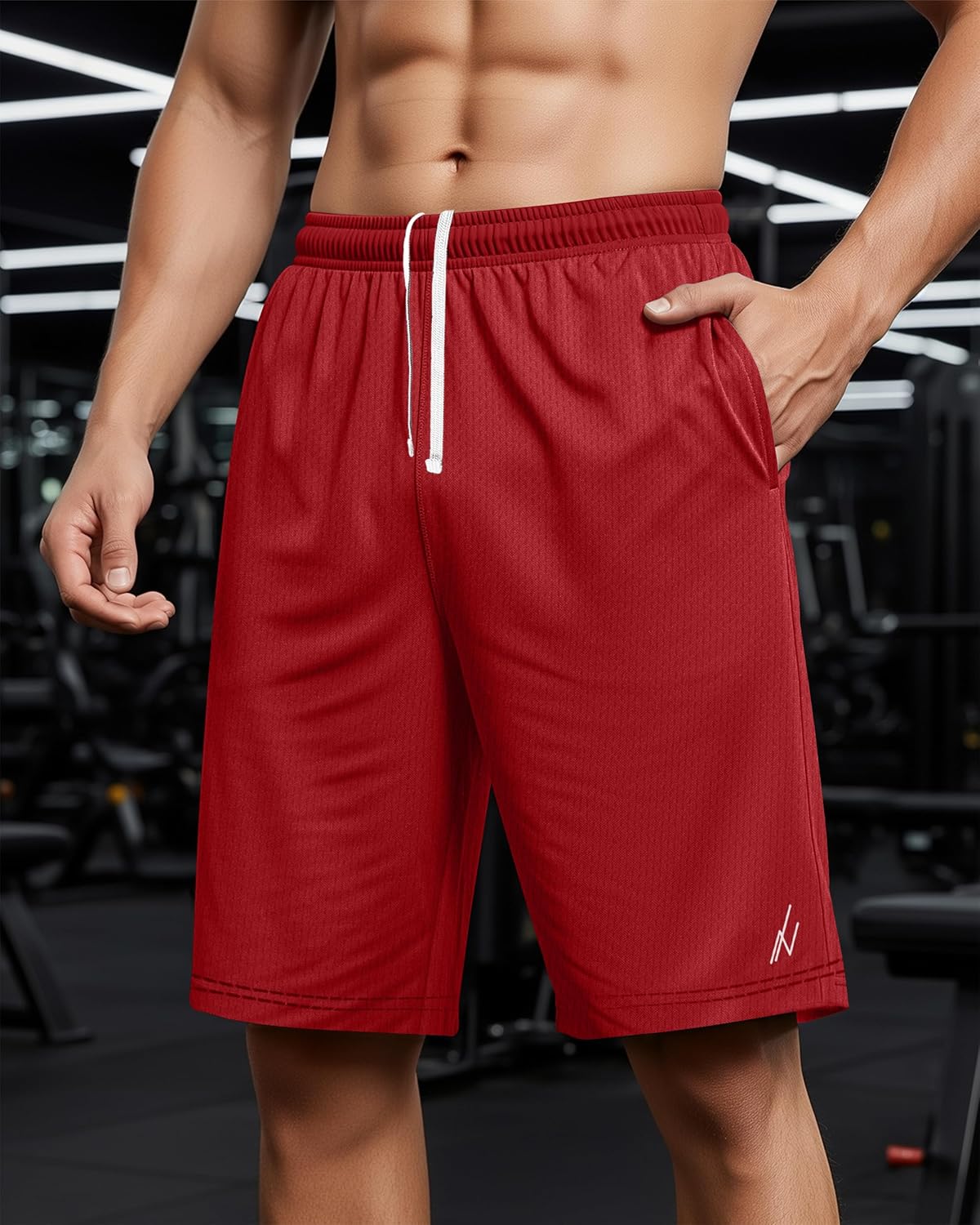 Multi Pack Men's Athletic Shorts Quick Dry Lightweight Workout Running Gym Shorts with Pockets