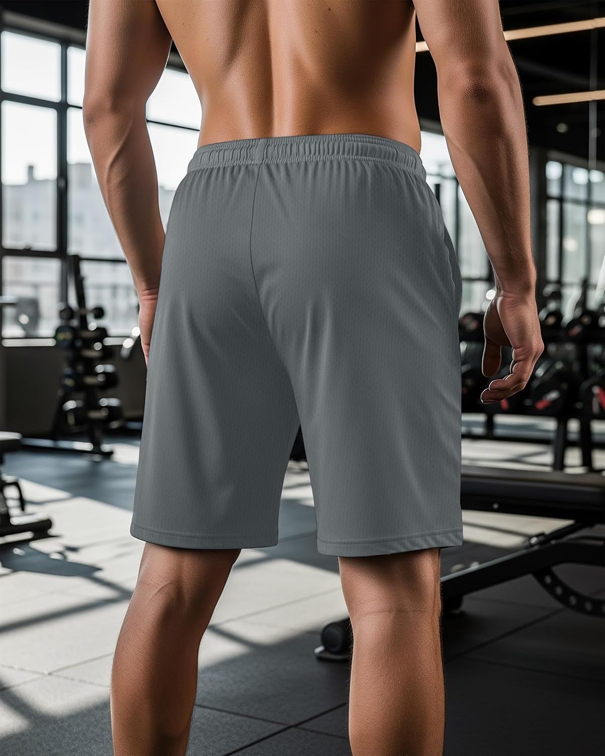 Multi Pack Men's Athletic Shorts Quick Dry Lightweight Workout Running Gym Shorts with Pockets