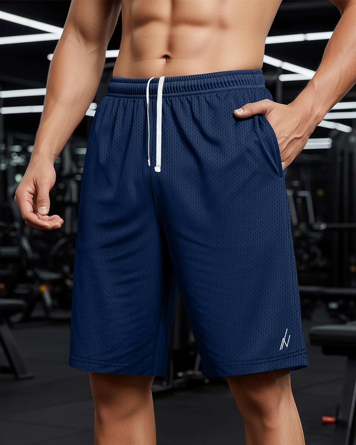Multi Pack Men's Athletic Shorts Quick Dry Lightweight Workout Running Gym Shorts with Pockets