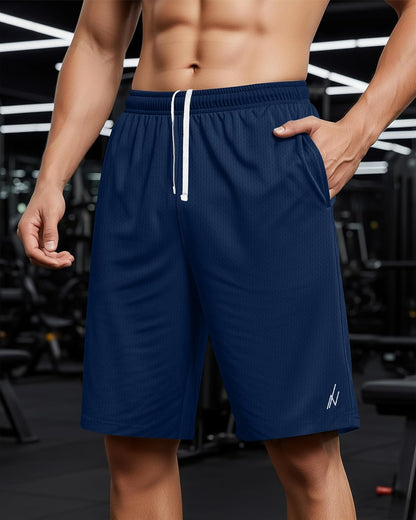 Multi Pack Men's Athletic Shorts Quick Dry Lightweight Workout Running Gym Shorts with Pockets