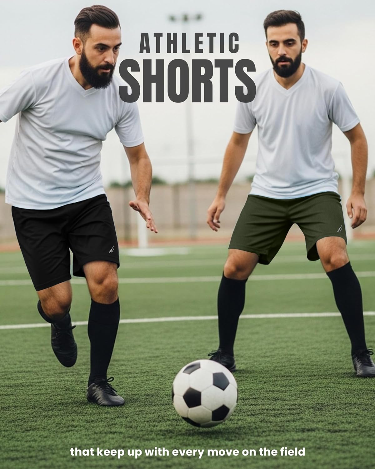 Multi Pack Men's Athletic Shorts Quick Dry Lightweight Workout Running Gym Shorts with Pockets