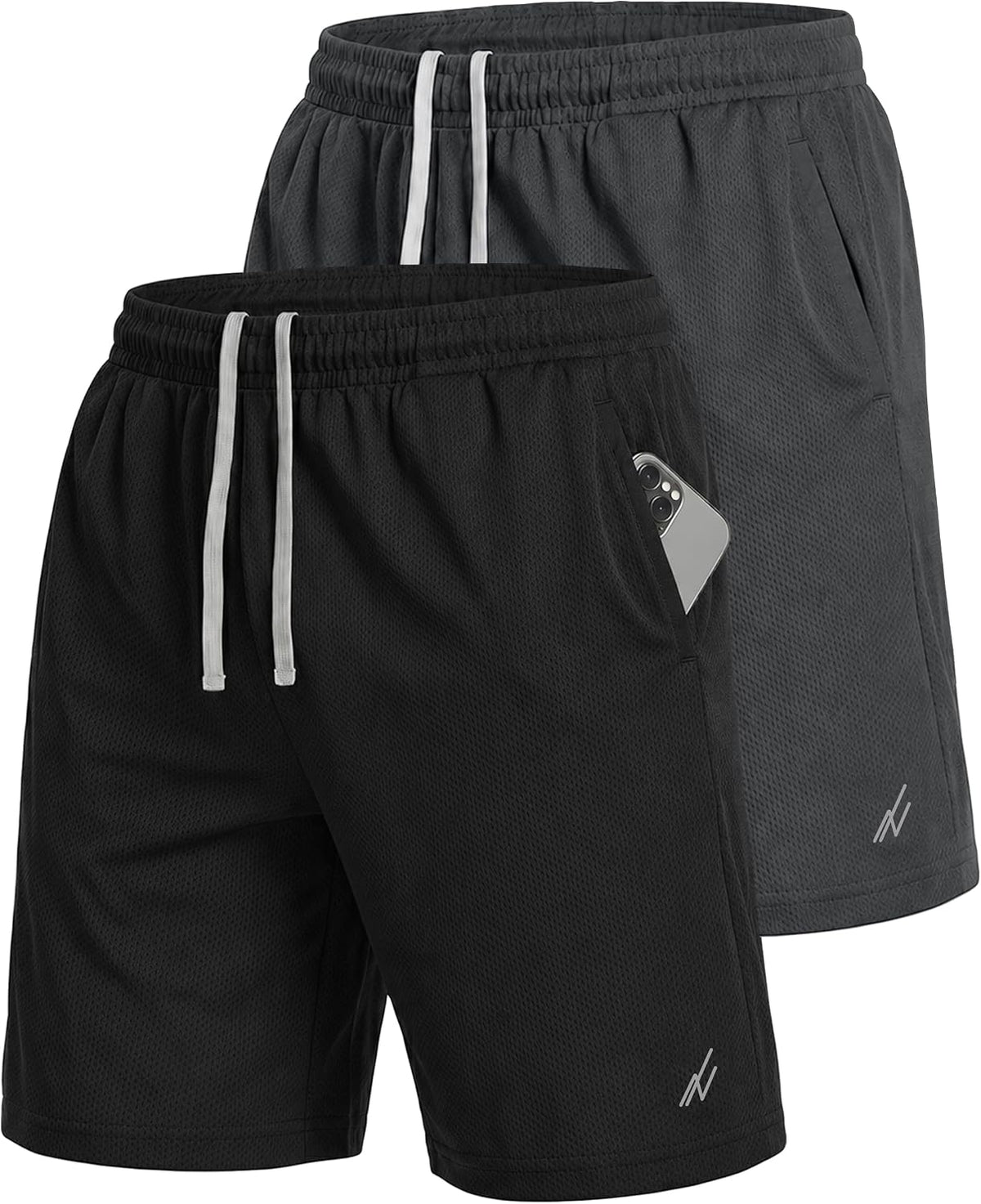 Multi Pack Men's Athletic Shorts Quick Dry Lightweight Workout Running Gym Shorts with Pockets