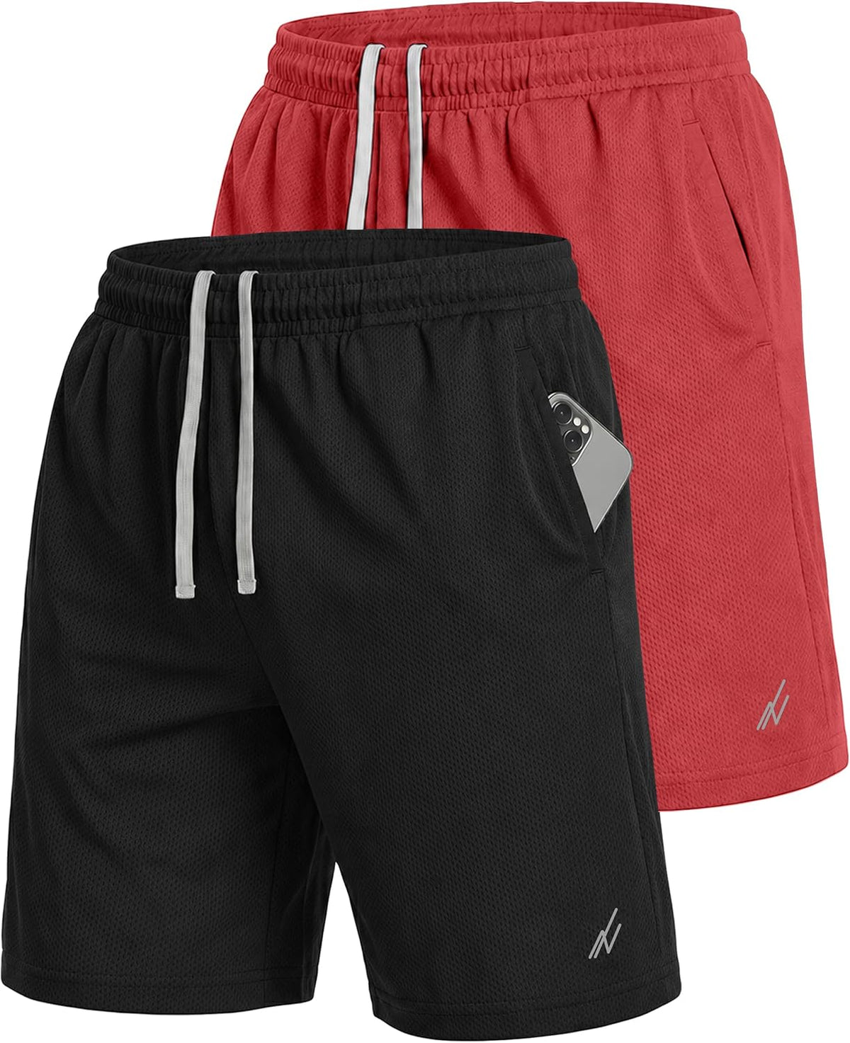 Multi Pack Men's Athletic Shorts Quick Dry Lightweight Workout Running Gym Shorts with Pockets