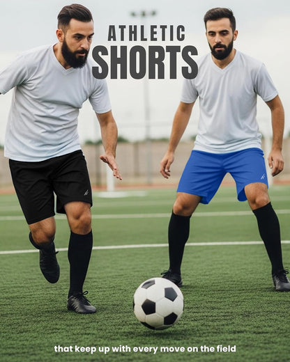 Multi Pack Men's Athletic Shorts Quick Dry Lightweight Workout Running Gym Shorts with Pockets