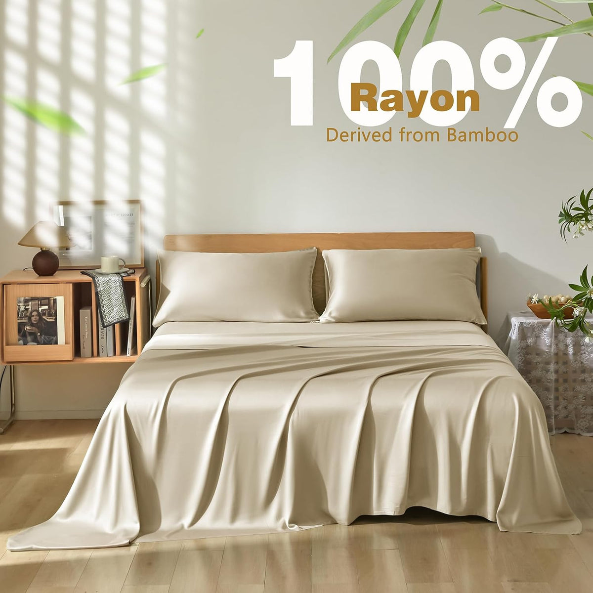 White King 100% Rayon Derived from Bamboo Pillowcases