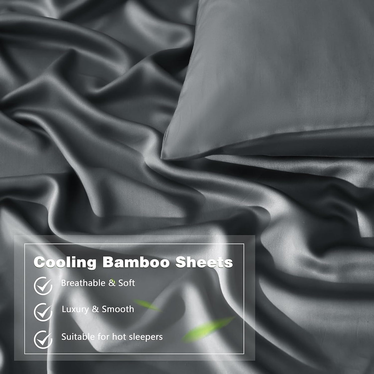 White King 100% Rayon Derived from Bamboo Pillowcases