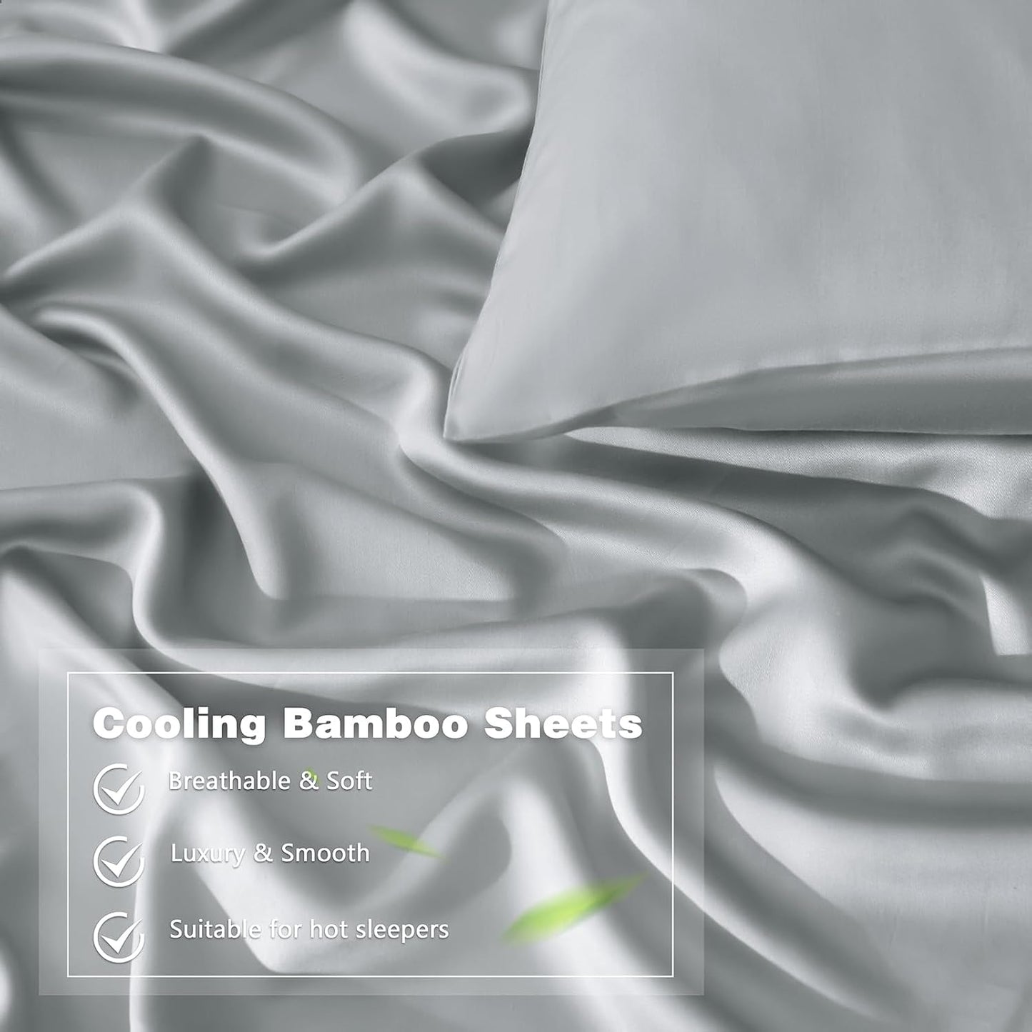 White King 100% Rayon Derived from Bamboo Pillowcases