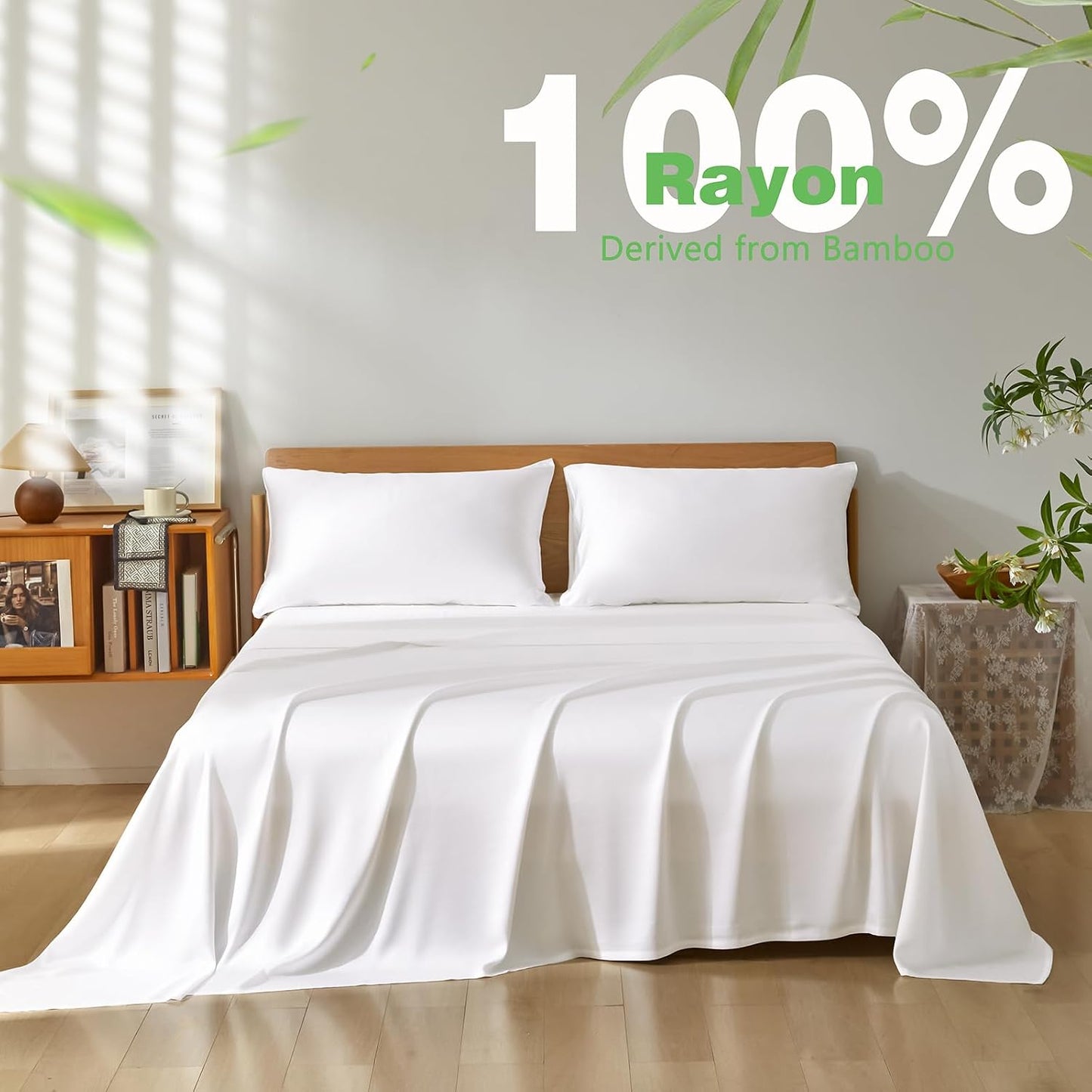 White King 100% Rayon Derived from Bamboo Pillowcases