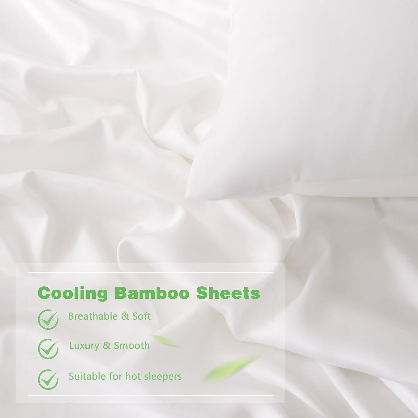White King 100% Rayon Derived from Bamboo Pillowcases
