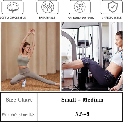 Grip Pilates Socks Non Slip Athletic Yoga Socks with Grips for Women Grippy socks for Hospital Workout Barre