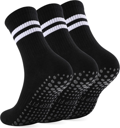 Grip Pilates Socks Non Slip Athletic Yoga Socks with Grips for Women Grippy socks for Hospital Workout Barre