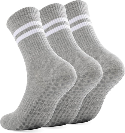 Grip Pilates Socks Non Slip Athletic Yoga Socks with Grips for Women Grippy socks for Hospital Workout Barre