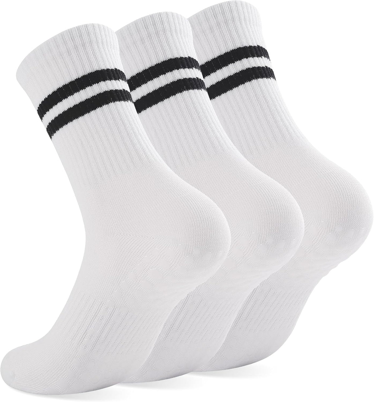 Grip Pilates Socks Non Slip Athletic Yoga Socks with Grips for Women Grippy socks for Hospital Workout Barre