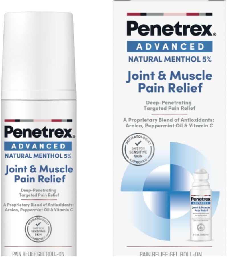 Advanced Pain Relief Cream for Joints & Muscles, 5% Menthol (2 Oz)