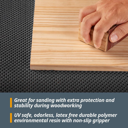 Heavy Duty Non Slip Mat, Anti Slip Mat, 24" x 48" Non Slip Pad Tool Mats for Woodworking Router, Workshop, Sanding, Cabinet, Workbench, Toolbox Drawer & Shelf Liner (71014)