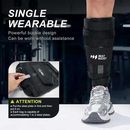Ankle Wrist Weights 4lb/10lb/15lb/20lb/25lb/30lb Adjustable Leg Arm Weights for Men Walking Pilates Exercise Workout Gym Aerobics