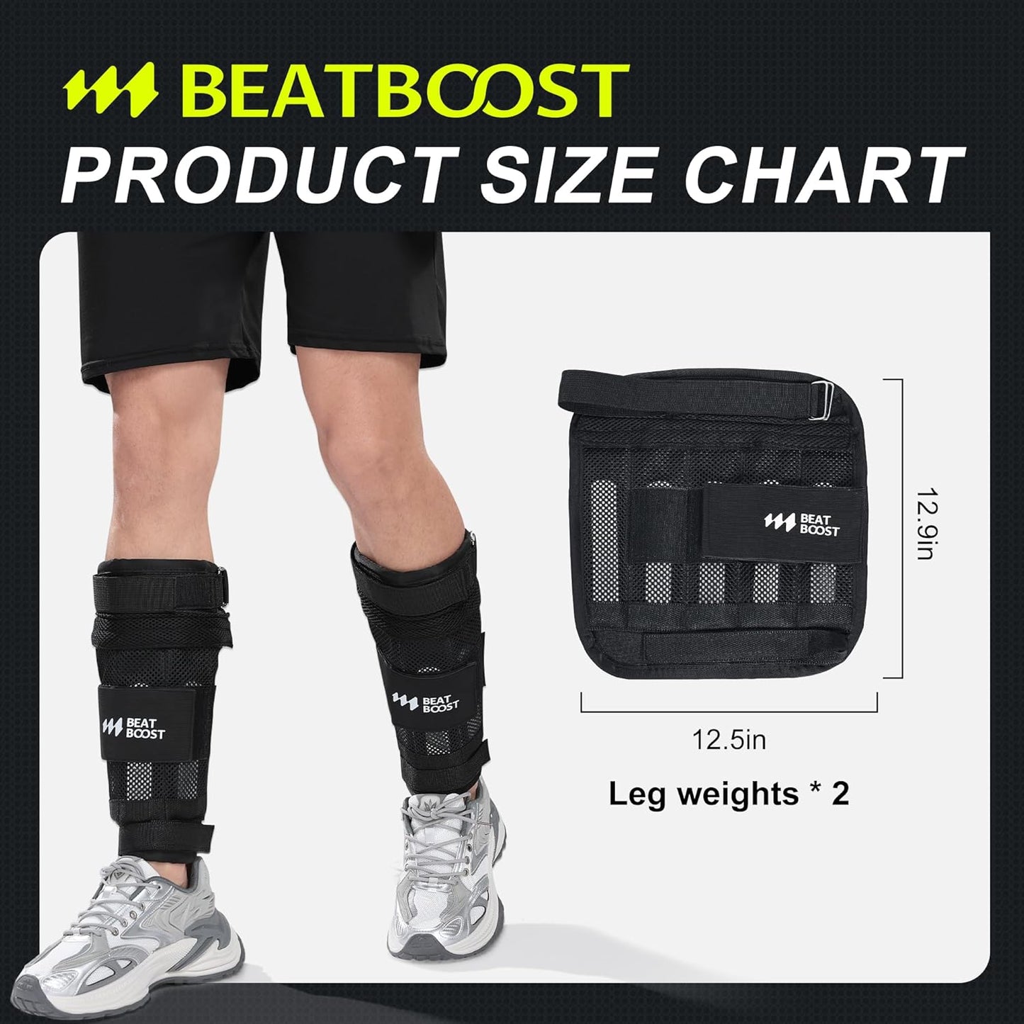 Ankle Wrist Weights 4lb/10lb/15lb/20lb/25lb/30lb Adjustable Leg Arm Weights for Men Walking Pilates Exercise Workout Gym Aerobics