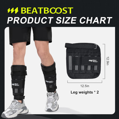 Ankle Wrist Weights 4lb/10lb/15lb/20lb/25lb/30lb Adjustable Leg Arm Weights for Men Walking Pilates Exercise Workout Gym Aerobics