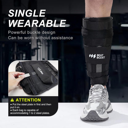 Ankle Wrist Weights 4lb/10lb/15lb/20lb/25lb/30lb Adjustable Leg Arm Weights for Men Walking Pilates Exercise Workout Gym Aerobics