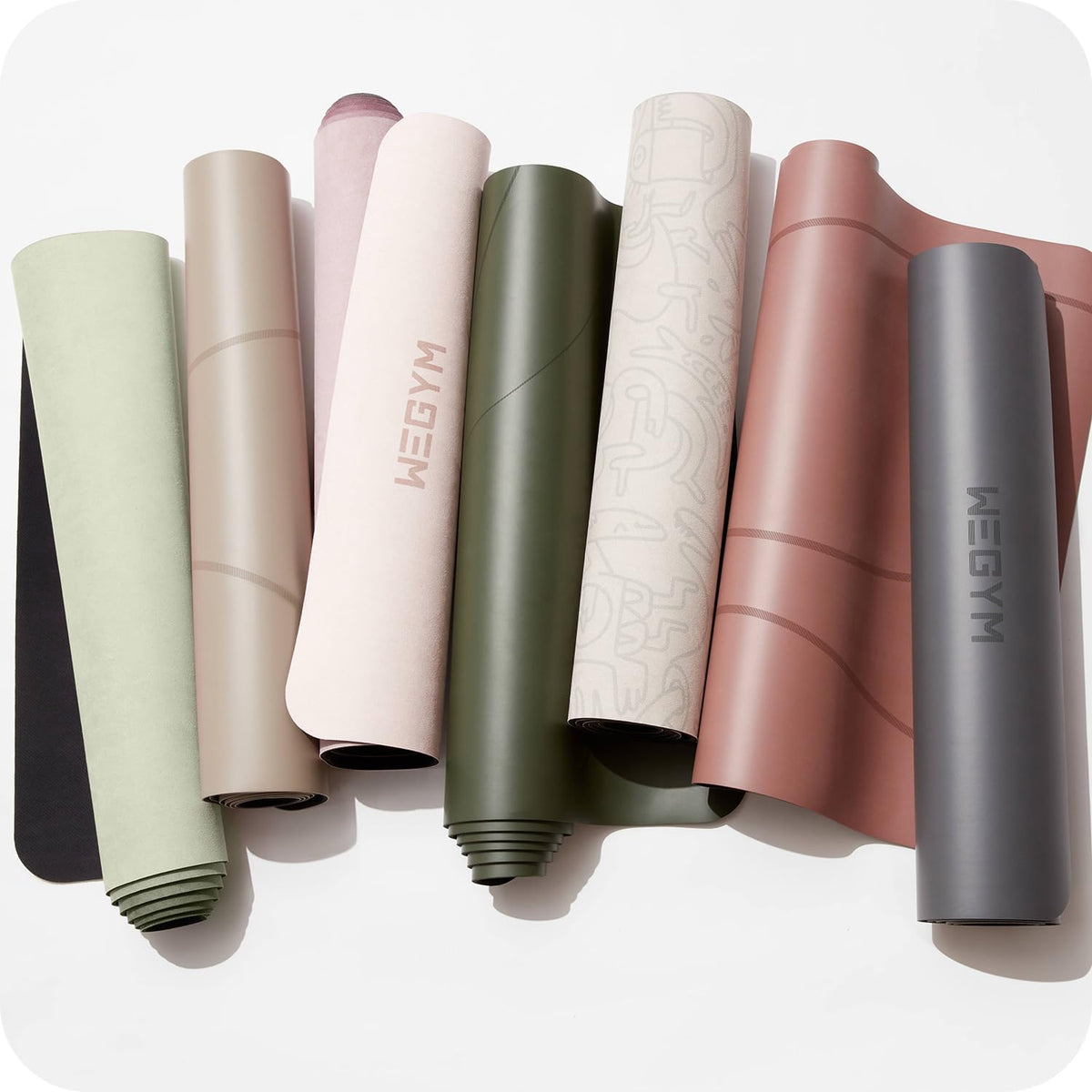 Yoga Mat, 4mm Cushioned Exercise Mat for Yoga, Pilates, Home Workouts - Anti Slip Polyurethane Suede Yoga Mat with Carrying Strap