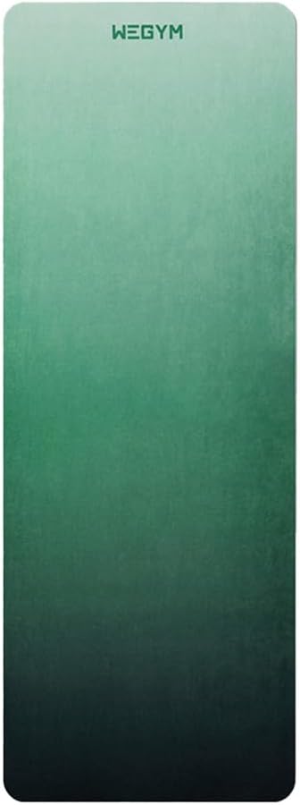 Yoga Mat, 4mm Cushioned Exercise Mat for Yoga, Pilates, Home Workouts - Anti Slip Polyurethane Suede Yoga Mat with Carrying Strap