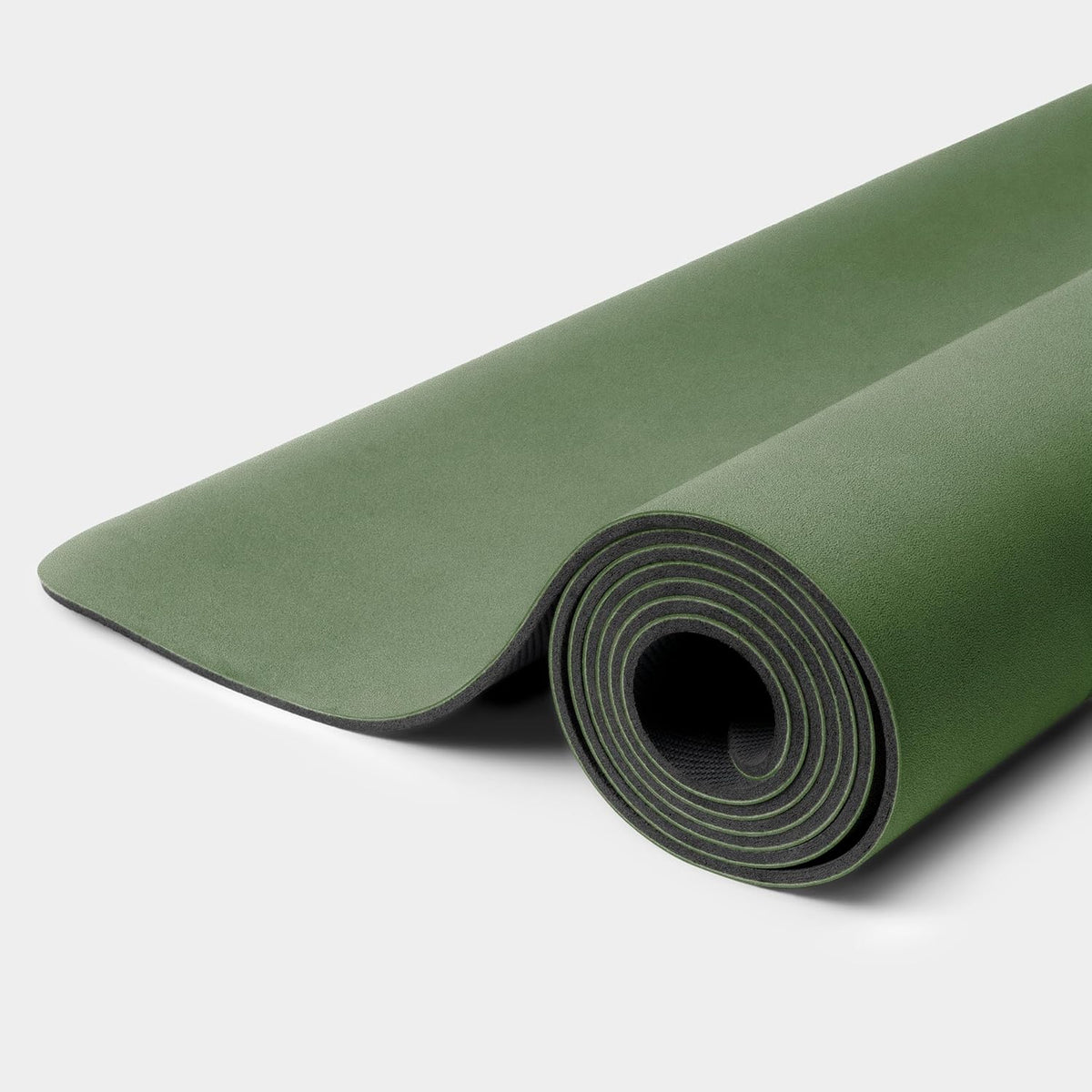 Yoga Mat, 4mm Cushioned Exercise Mat for Yoga, Pilates, Home Workouts - Anti Slip Polyurethane Suede Yoga Mat with Carrying Strap