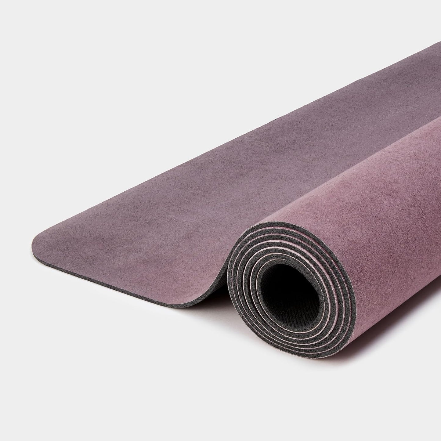 Yoga Mat, 4mm Cushioned Exercise Mat for Yoga, Pilates, Home Workouts - Anti Slip Polyurethane Suede Yoga Mat with Carrying Strap