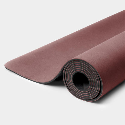 Yoga Mat, 4mm Cushioned Exercise Mat for Yoga, Pilates, Home Workouts - Anti Slip Polyurethane Suede Yoga Mat with Carrying Strap