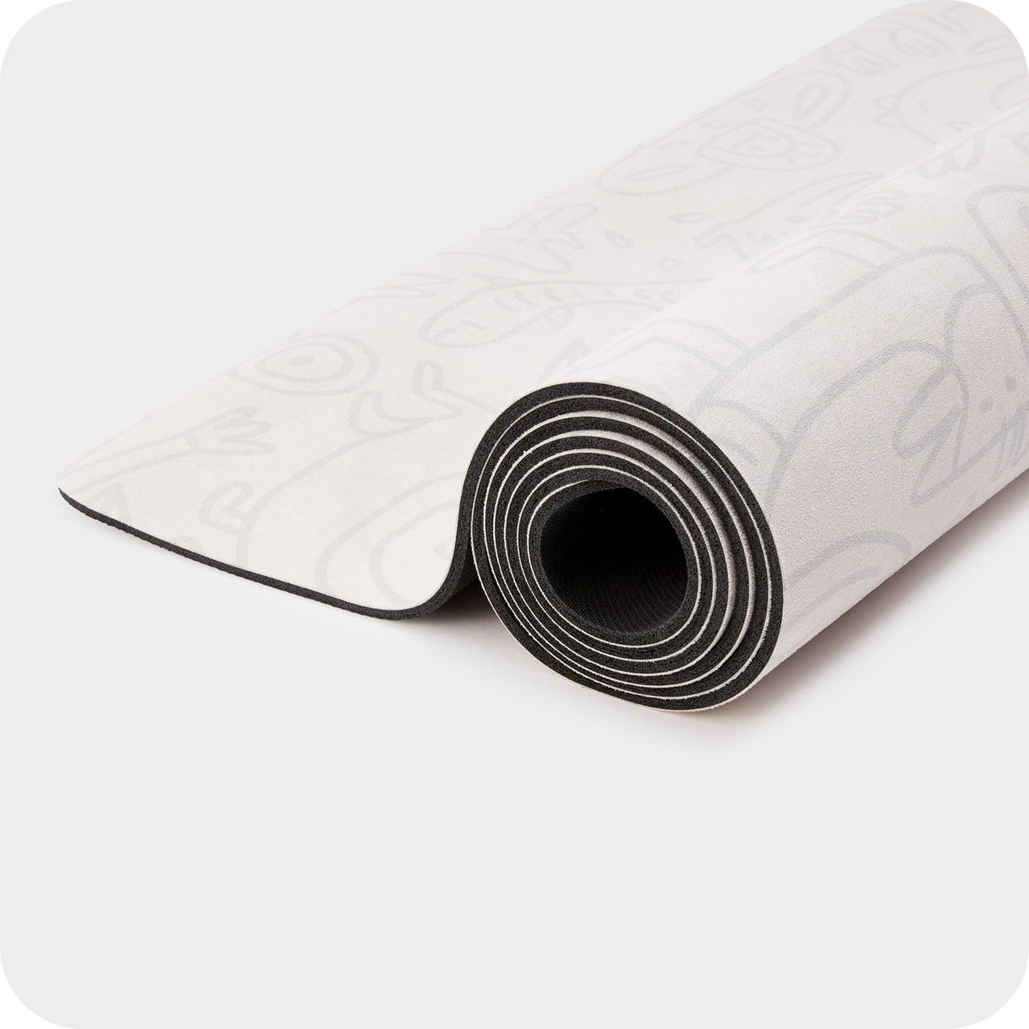 Yoga Mat, 4mm Cushioned Exercise Mat for Yoga, Pilates, Home Workouts - Anti Slip Polyurethane Suede Yoga Mat with Carrying Strap